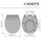 SCHÜTTE WC-Sitz »Slim Grey«, Duroplast, oval, mit Softclose-Funktion-Thumbnail