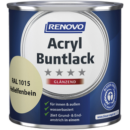 RENOVO Acryl Buntlack glänzend, hellelfenbein RAL 1015