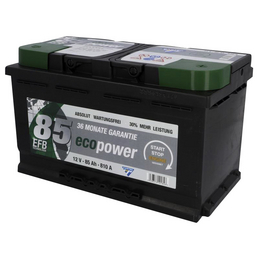 CARTEC Batterie »Eco Power 85 EFB«, Eco Power 85 EFB, 12 V