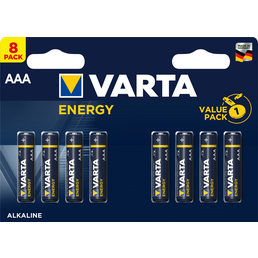 VARTA Batterie, Energy, AAA, 1,5 V, 8 Stk.