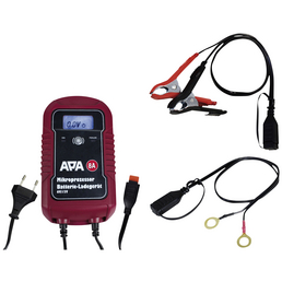 APA Batterieladegerät, 11,5 x 20,5 x 6 cm, 6/12 V, 8 A, Rot | Schwarz