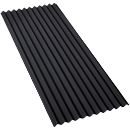 GUTTA Bitumenwellplatte, Eco-Standard, 2000 x 830 x 2,2 mm, Schwarz, Bitumen