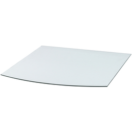 Funkenschutzplatte Aus Glas, 80x52 Cm - Kaminunterlage Für Ofen & Feuerstelle
