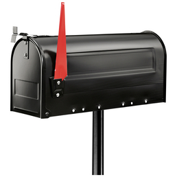 BURG WÄCHTER Briefkastenpfosten »US-Mailbox 893«, Stahl, schwarz