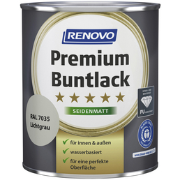 RENOVO Buntlack »Premium«, lichtgrau (RAL 7035), seidenmatt