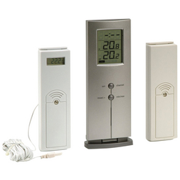 SUMMER FUN Digital-Funkthermometer, Kunststoff, weiß/grau