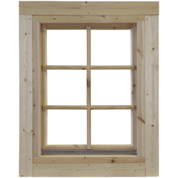 WOLFF FINNHAUS Einzelfenster »Gartenhaus«, BxH: 76,5 x 99,6 cm, Isolierglas