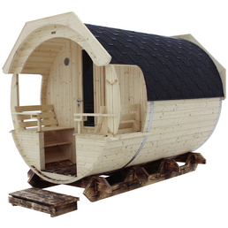 WOLFF Fasssauna »Finja«, B x T: 226 x 292 cm - Hagebau.de