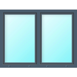 Meeth Fenster »77/3 MD«, Gesamtbreite x Gesamthöhe: 130 x 80 cm, Glassstärke: 33 mm, weiß/titan