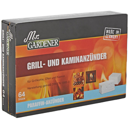 Mr. GARDENER Grill- & Kaminanzünder, Paraffin-Anzünder 64 St.