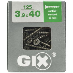 SPAX Grobgewindeschraube, 3,9 mm, Stahl, 125 Stk., GIX B 3,9x40 L