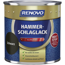 RENOVO Hammerschlaglack, schwarz , glänzend