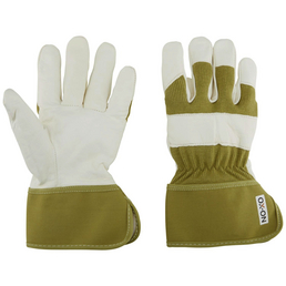 OX-ON Handschuhe »Supreme 7600«, weiß/grün, Gummiummantelt