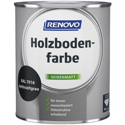 RENOVO Holzbodenfarbe Anthrazitgrau, seidenmatt