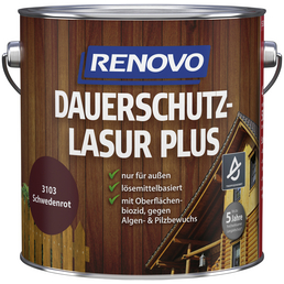 RENOVO Holzschutz-Lasur »PLUS«, für außen, 4 l, schwedischrot