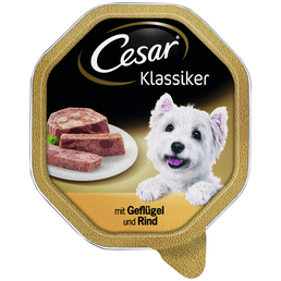 CESAR Hunde-Nassfutter »Klassiker«, Geflügel & Rind, 150 g