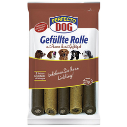 PERFECTO DOG Hundesnack »Gefüllte Rolle«, Geflügel/Pansen, 275 g