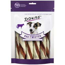 DOKAS Hundesnack »Kau-Twister«, Rind/Ente, 200 g