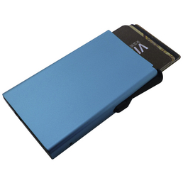 BASI Kartenetui, BxHxL: 9,8 x 6,15 x 1,3 cm, blau
