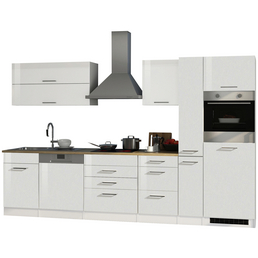 HELD MÖBEL Küchenzeile »Mailand«, mit E-Geräten, Gesamtbreite: 330 cm