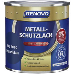 RENOVO Metallschutzlack Enzianblau, hochglänzend