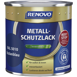 RENOVO Metallschutzlack Enzianblau, seidenmatt