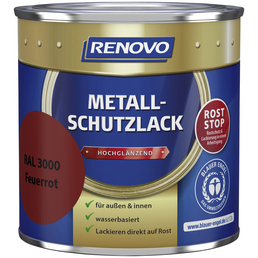 RENOVO Metallschutzlack Feuerrot, hochglänzend