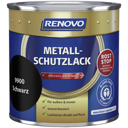 RENOVO Metallschutzlack Schwarz, hochglänzend