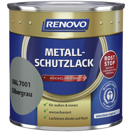RENOVO Metallschutzlack Silbergrau, hochglänzend