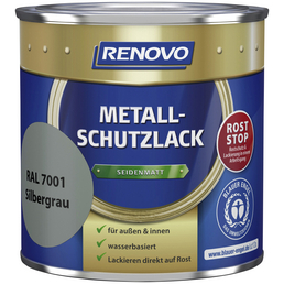 RENOVO Metallschutzlack Silbergrau, seidenmatt