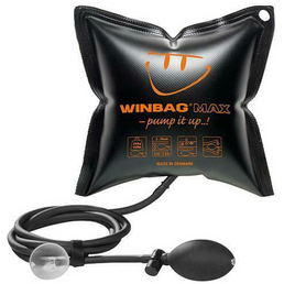 Winbag Montagekissen, schwarz/orange, Kunststoff, Tragkraft 250 kg