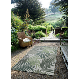 GARDEN IMPRESSIONS Outdoor-Teppich »Naturalis«, BxL: 230 x 160 cm, palm leaf/grün/grau/braun