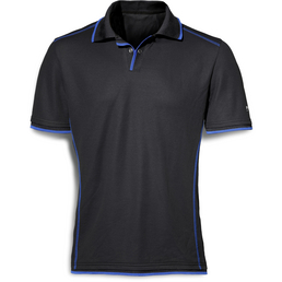 PUMA Poloshirt, carbon-black, Polyester/Baumwolle, Gr. S