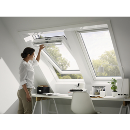 VELUX Schwing-Dachfenster »SK06«, Verbundsicherheitsglas (VSG), innen weiß, Kunststoff | Holz