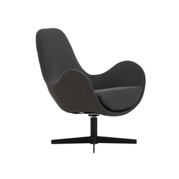 SalesFever Sessel, Höhe: 85cm, dunkelgrau/schwarz