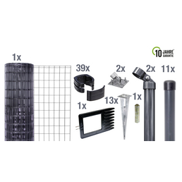 GAH ALBERTS Set Fix-Clip Pro® »Fix-Clip Pro«, BxH: 10 x 100 cm, Stahl, anthrazit