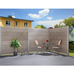 Mr. GARDENER Sichtschutzzaun, WPC, HxL 90 x 179 cm Hagebau.de