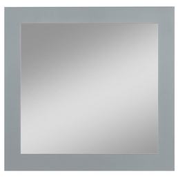 KRISTALLFORM Siebdruckspiegel, quadratisch, BxH: 45 x 45 cm, silberfarben