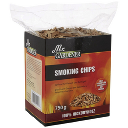 Mr. GARDENER Smoking Chips, Hickoryholz, 750 g