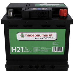  Starterbatterie, 12V/45 Ah 400A KSN H21, mit hagebaumarkt-Logo