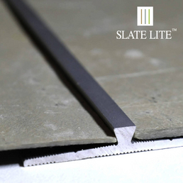 SlateLite Stoßprofil, F-Line, Aluminium, stahlfarben