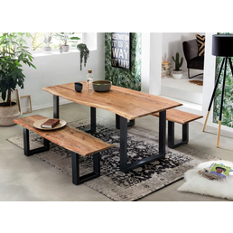 SIT Tischgruppe »TABLES & CO«, BxHxT: 180 x 77 x 90 cm, Akazienholz/metall