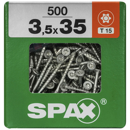 SPAX Universalschraube, 3,5 mm, Stahl, 500 Stk., TRX 3,5x35 XXL