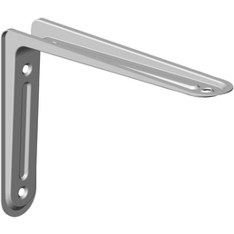 Element System Wandkonsole Alido 80x120mm - 2 Stück, Weiß, Bis 16kg Belastbar