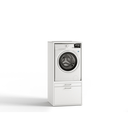 Waschturm Waschmaschinenschrank, weiß, 79 kg