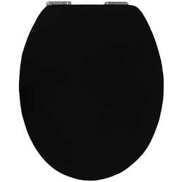 SANITOP-WINGENROTH WC-Sitz »Pure Black High Gloss«, mit Holzkern, oval, mit Softclose-Funktion