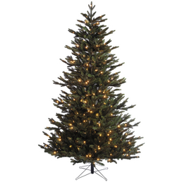 BLACK BOX TREES Weihnachtsbaum »BB Naturals lit«, baumförmig, ø: 127 cm, grün