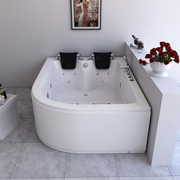 HOME DELUXE Whirlpool »Blue Ocean XL«, BxHxL: 120 x 65 x 180 cm, weiß - Hagebau.de